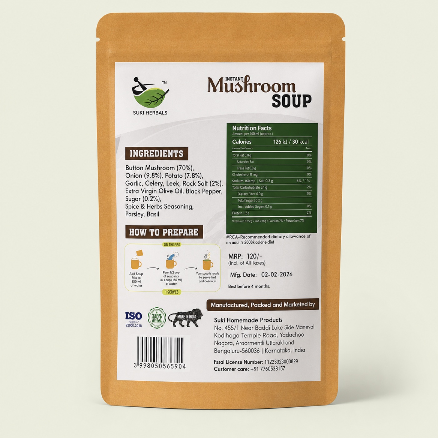 Instant Mushroom Soup